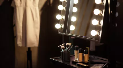 Backstage dressing room