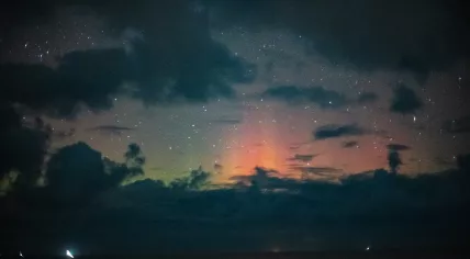 The northern lights were clearly visible above Terschelling. 3 November 2021