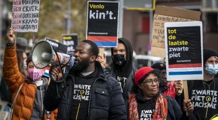 KOZP protests during arrival Sint Breda