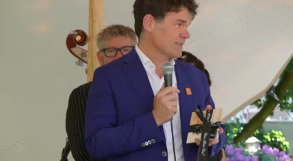 Breda Mayor Paul Depla during jazz festival 2017