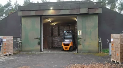 Some 120,000 kilos of illegal fireworks intended for Dutch market found in Rheine, Germany. November 2021