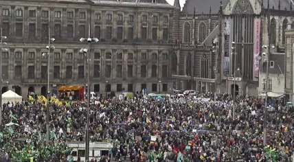 Climate March held on Dam Sqaure November 6, 2021