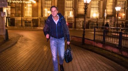 Prime Minister Mark Rutte after a meeting to from his fourth Cabinet wrapped up. 8 December 2021