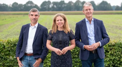 Paul Blokhuis, Carola Schouten, and Arie Slob in Drenthe. August 18, 2018
