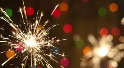 New Year's sparkler