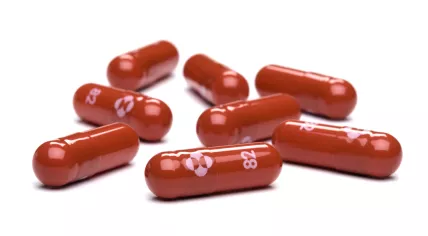 The anti-viral medication molnupiravir, manufactured by MSD