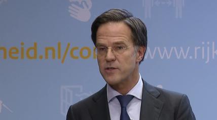 Mark Rutte during a press conference on 14 January 2022