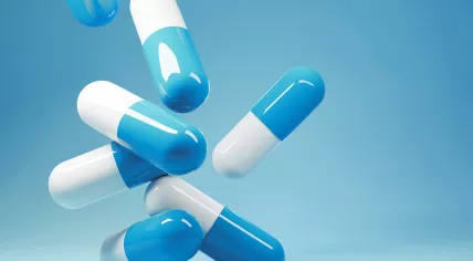 A handful of Paxlovid pills, a medication to treat Covid-19