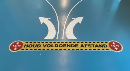 Covid-19 testing location in Amsterdam-Noord, 22 January 2022