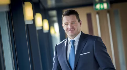 Pieter Elbers, shortly after taking over as head of KLM. 16 January 2015