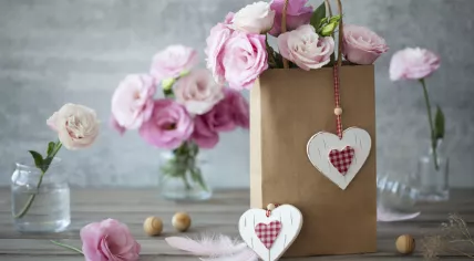 Roses and hearts