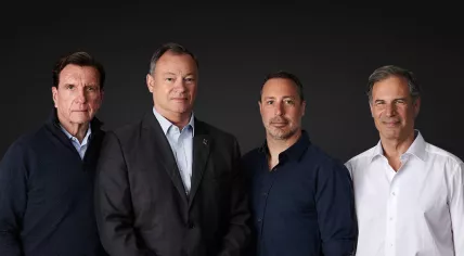 Axiom Mission 1 astronauts, Larry Connor, left, Michael López-Alegría, Mark Pathy, and Eytan Stibbe, right. The astronauts cleared medical evaluations and are approved by the Multilateral Crew Operations Panel.