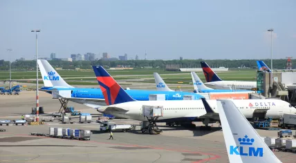 Planes at Schiphol Airport