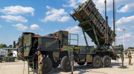 German army military mobile MIM-104 Patriot surface-to-air missile SAM system on June 9, 2018 .