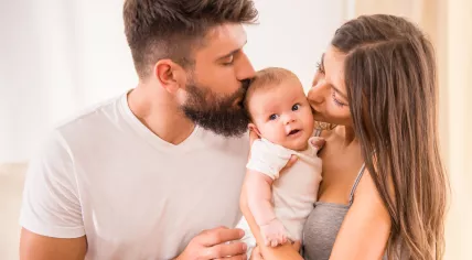Parents and baby