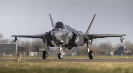 A Dutch F-35 jet