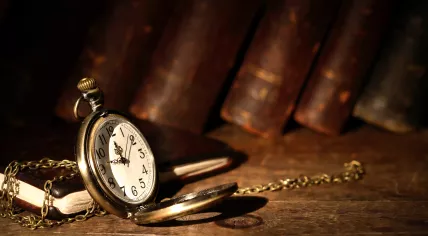 Stock image of a pocket watch