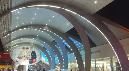 Terminal 3 at Dubai International Airport in the United Arab Emirates.