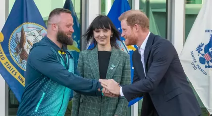 Prince Harry at the 2020 Invictus Games held in The Hague, Netherlands, 14 April 2022