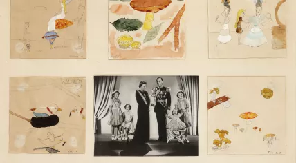 Childhood drawings by Princess Beatrix