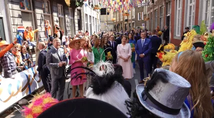 King Willem-Alexander and his family celebrating King's Day in Maastricht, 27 April 2022