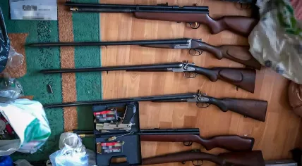 Firearms seized in an investigation into firearms trafficking from Netherlands to Poland, 25 April 2022