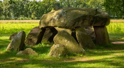 The Dolmen D29 hunebed in Borger, Drenthe, is approximately 5,000 years old. 23 Sept. 2021