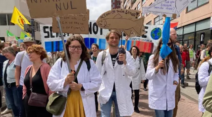 Scientists4Future at climate march in Rotterdam. June 19, 2022.