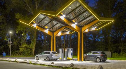 Fastned electric car charging station