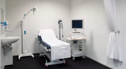An empty ultrasound examination room at a clinic in the Netherlands. 3 Nov. 2011