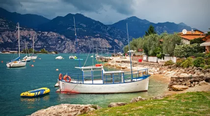 Scenic shores of Lake Garda, Brenzone sul Garda, Italy