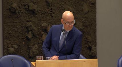 Health Minister Ernst Kuipers during a debate on preventative health care in the Tweede Kamer. 8 June 2022