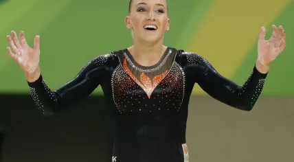 Gymnast Sanne Wevers at the Rio Olympics, 15 Aug 2016