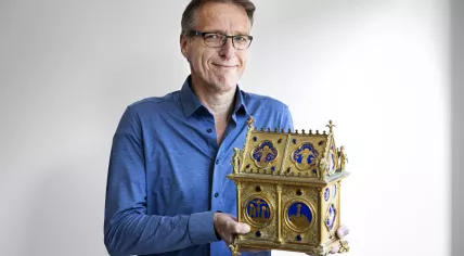 Arthur Brand with artwork Precieux Sang, 11 July 2022
