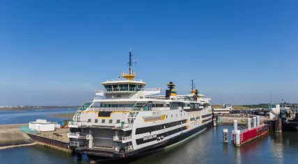Ferry service between Den Helder city and Texel Island