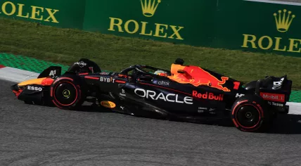 Max Verstappen driving in the Nr. 1 car during the Formula 1 race in Austria on 8 July 2022
