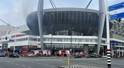 Fire at PSV's Philips Stadium in Eindhoven, 20 July 2022