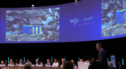 Minister Wopke Hoekstra of Foreign Affairs speaking at the Ukraine Accountability Conference in The Hague, 14 July 2022