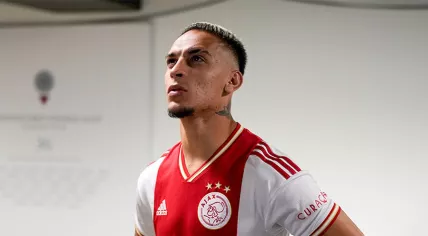 Brazilian forward Antony in a promotional image in 2022