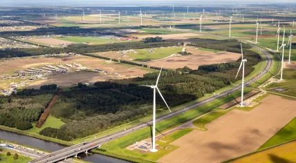 Windpark Zeewolde opened in August 2022