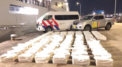 2,900 kilograms of drugs seized by by Dutch navy ship Zr. Ms. Groningen in the Caribbean on 10 August 2022