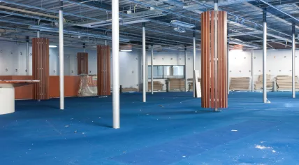An office in the Netherlands stripped down before renovation. 7 Nov. 2011