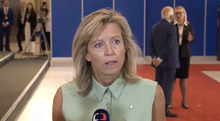 Defense Minister Kajsa Ollongren at the informal meeting of European defense ministers in Prague. 30 Aug. 2022