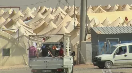 A Syrian refugee camp on the Turkish border in 2012