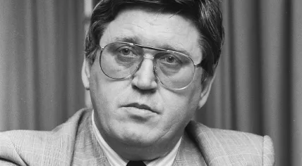 Former mayor of Rotterdam Bram Peper in 1989.