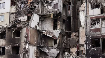 War damage in Kharkiv, 29 May 2022