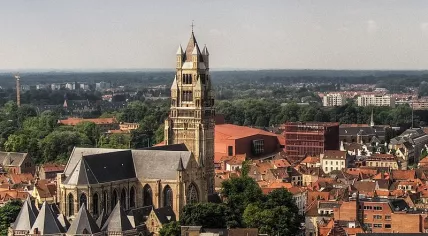 Saint-Salvator Cathedral in Bruges in Belgium