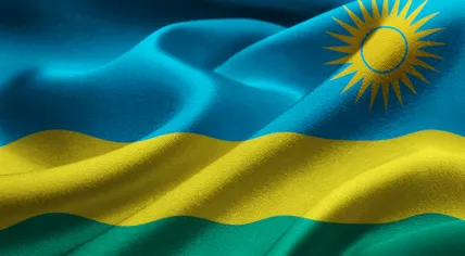 The flag of Rwanda