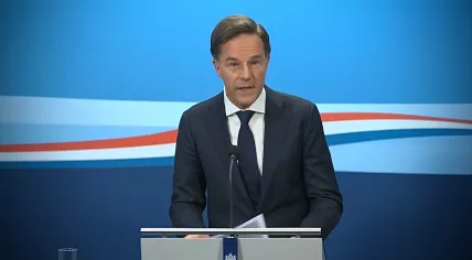 Mark Rutte during his weekly press conference on 16 Sept. 2022