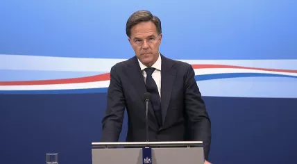 Mark Rutte during a press conference on 9 Sept. 2022